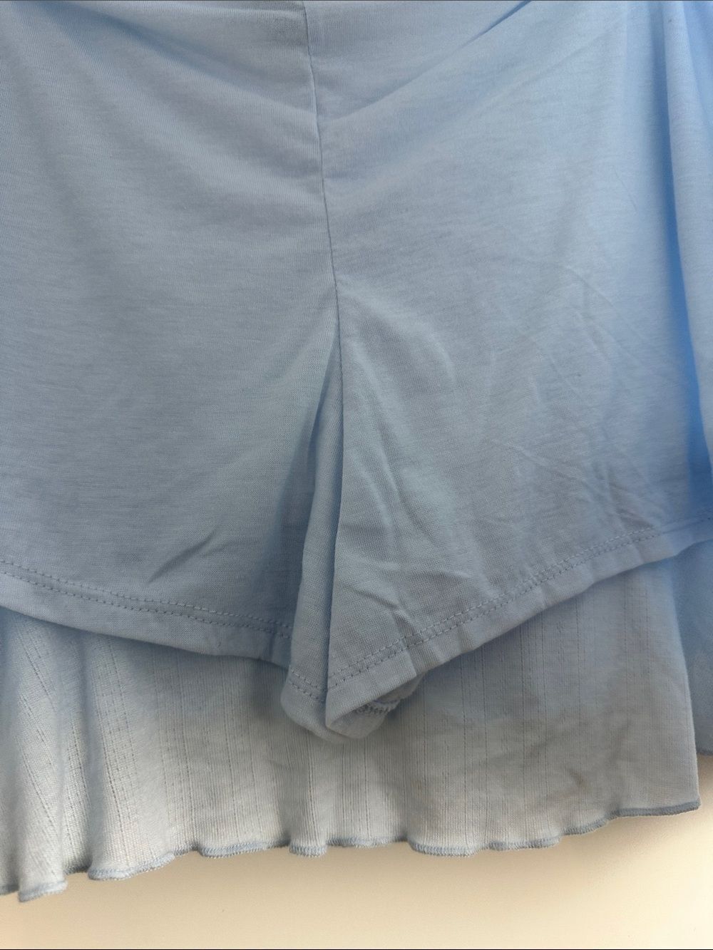 WILD FABLE  Blue Ruffled Mini Skirt - Picture 6 of 9